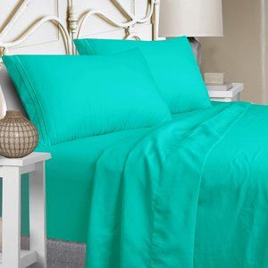 NEW - Extra Soft Luxury Full Size Sheet Set - Mint